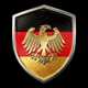 德国国家队队徽 - 黑红金三色盾牌与雄鹰标志